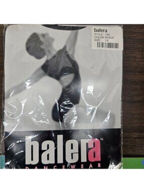 Balera Adult Dance Tights Black Size LA Style T90 New